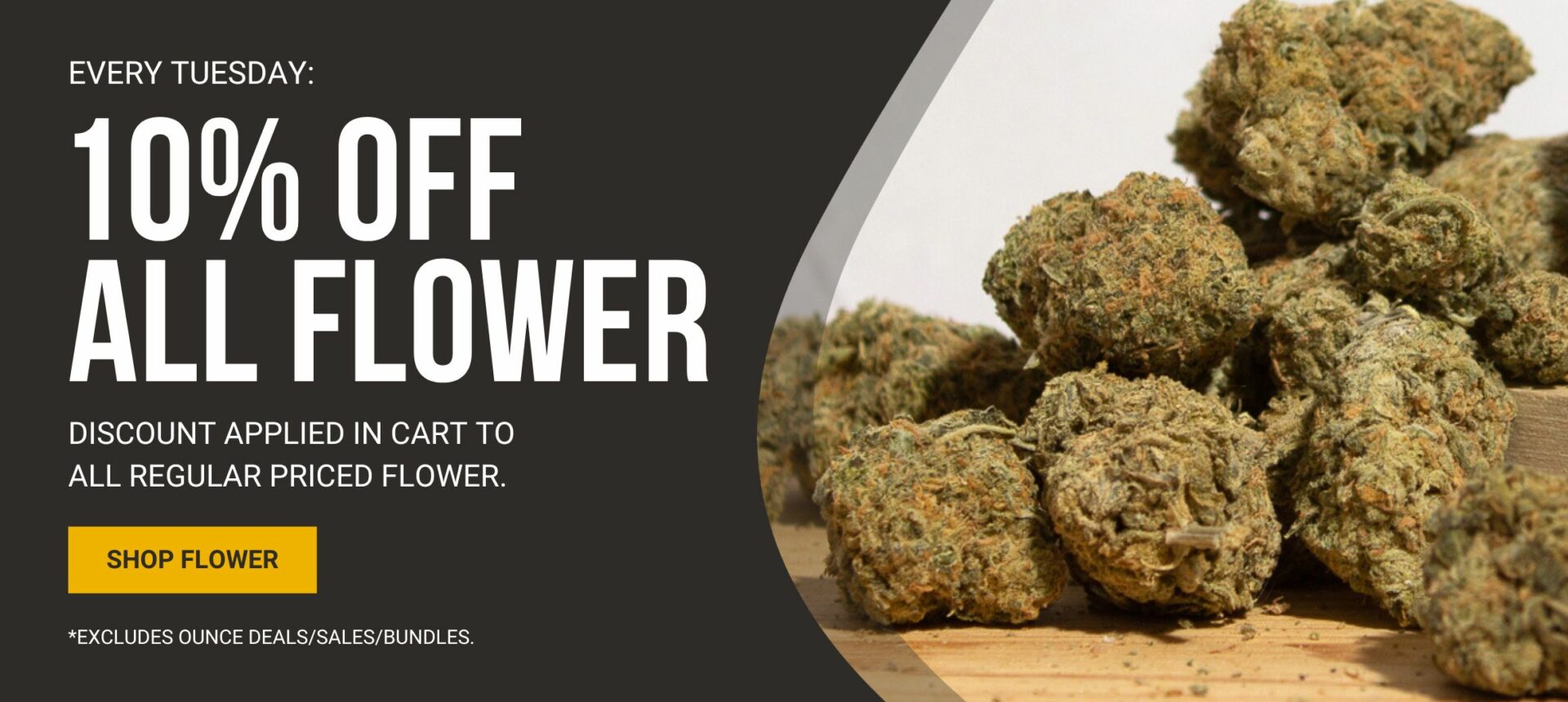 Canada Wide Weed Shop - 10% Off All Flower Banner