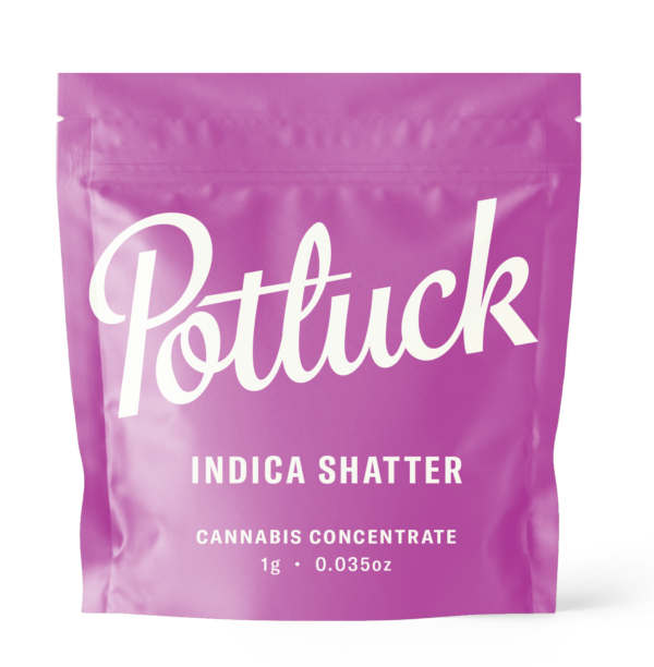 Potluck - Indica Shatter - cannabis Concentrate | Canada Wide Weed Shop