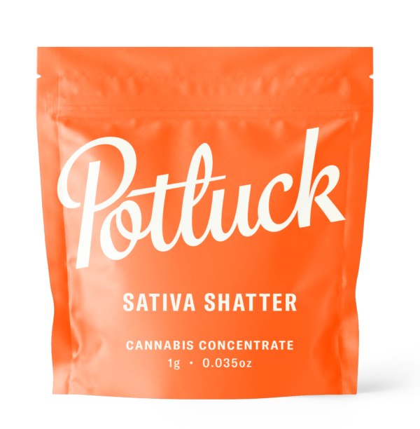 Potluck - Sativa Shatter - cannabis Concentrate | Canada Wide Weed Shop