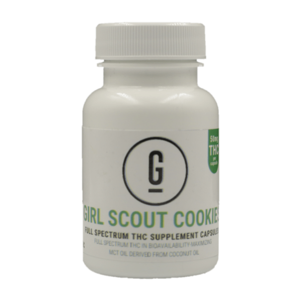 GRASS – THC Capsules – Girl Scout Cookies – 50mg | Canada Wide Weed Shop