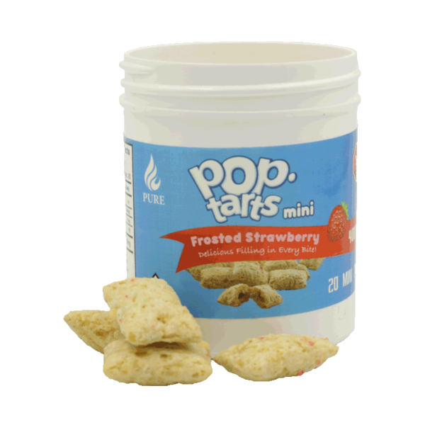 Pop Tarts Mini’s – THC Infused Frosted Strawberry Bites – 400mg | Canada Wide Weed Shop