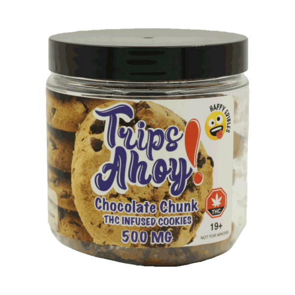 Trips Ahoy – Chocolate Chunk THC Infused Cookies – 500mg | Canada Wide Weed Shop