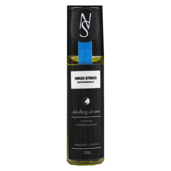 Nikki Stikki Botanicals – Organic Aromatherapy – CBD Allergy and Sinus Roller 100mg CBD | Canada Wide Weed Shop