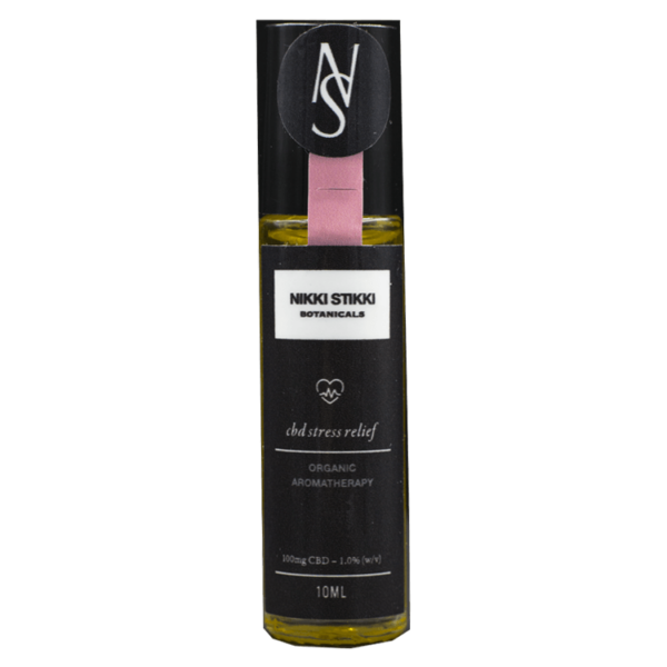 Nikki Stikki Botanicals – Organic Aromatherapy – CBD Stress Relief Roller 100mg CBD | Canada Wide Weed Shop