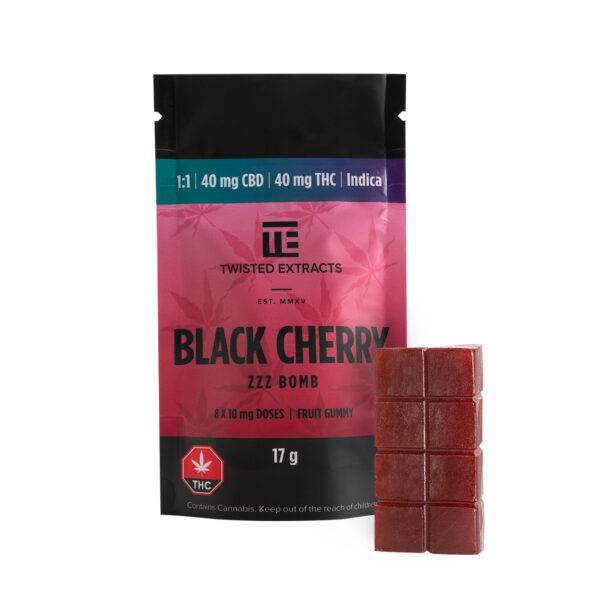 Twisted Extracts – Black Cherry 1:1 Zzz Bombs | Canada Wide Weed Shop