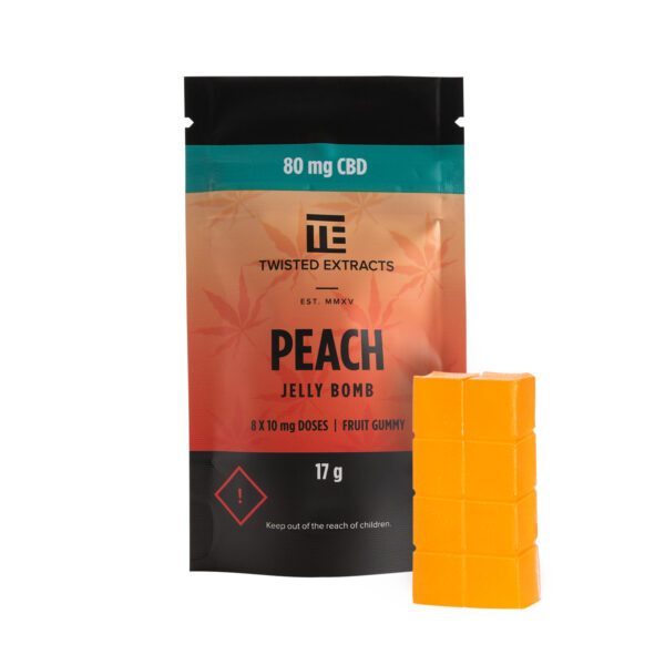 Twisted Extracts – Peach Jelly Bombs – CBD | Canada Wide Weed Shop