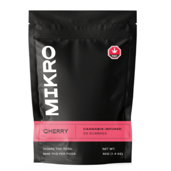 Mikro – THC Gummies – 100mg THC – Cherry | Canada Wide Weed Shop