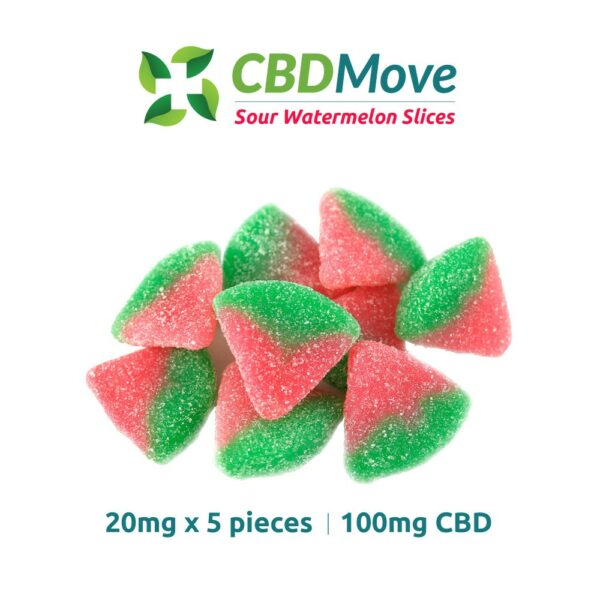 CBD Move – CBD Gummies – Watermelon – 100mg CBD | Canada Wide Weed Shop