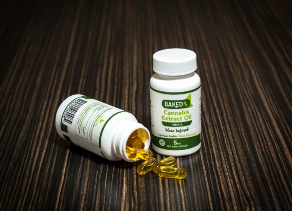 Baked Edibles -Indica Cannoil Capsules 5mg | Canada Wide Weed Shop