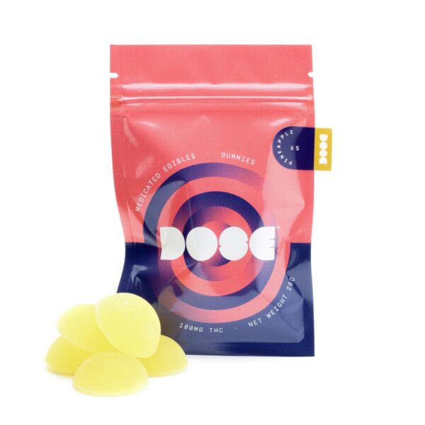 Dose Edibles Gummies – Pineapple | Canada Wide Weed Shop