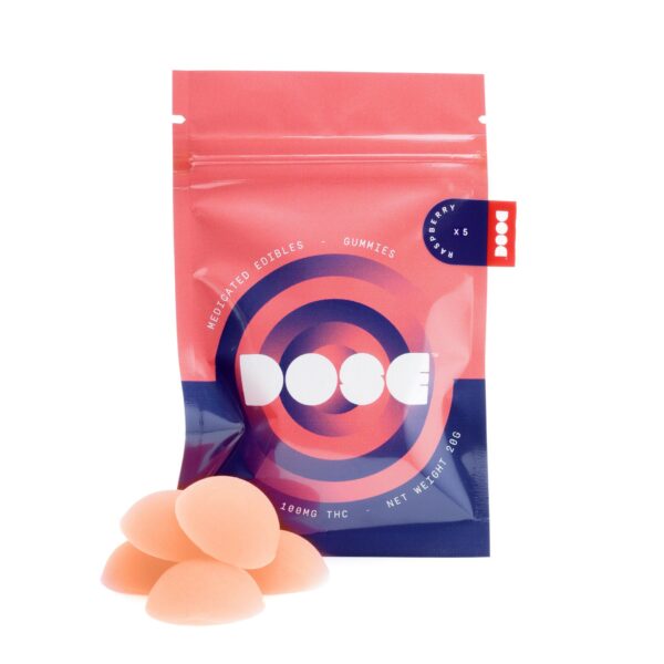 Dose Edibles Gummies – Raspberry | Canada Wide Weed Shop