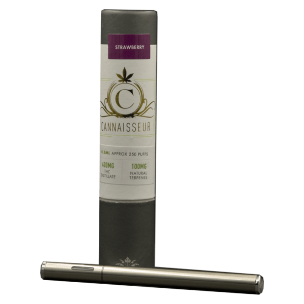 Cannaisseur – Disposable THC Distillate Pen – Strawberry 0.3ml | Canada Wide Weed Shop