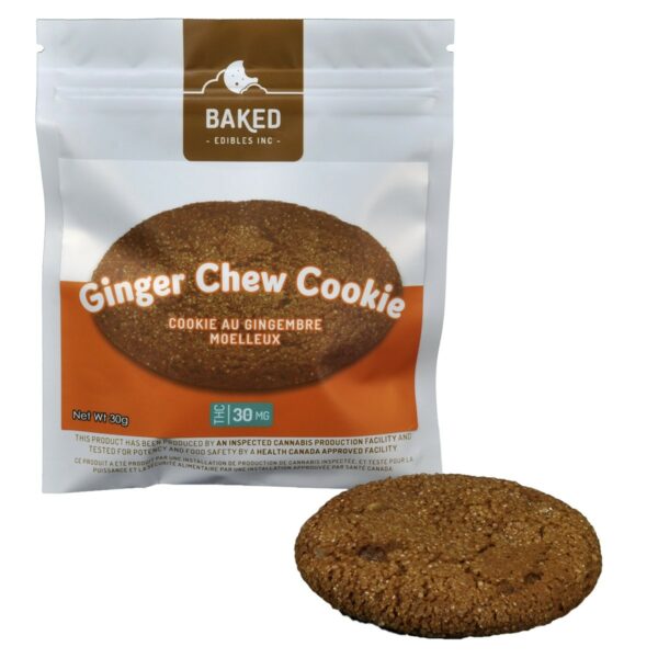 Baked Edibles – Cookie – Ginger Chew 30mg THC | Canada Wide Weed Shop