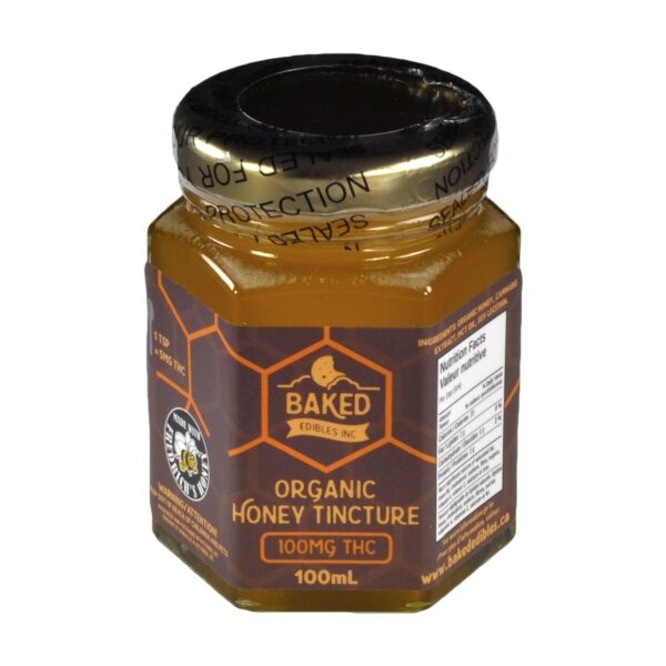 Baked Edibles – Organic Honey Tincture 100mg THC | Canada Wide Weed Shop