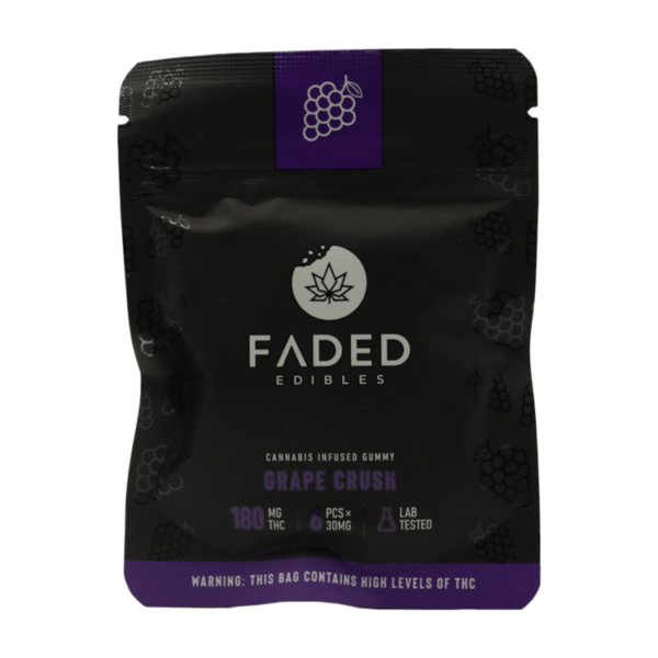 Faded Edibles – Grape Crush – 180mg | Canada Wide Weed Shop