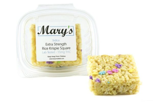 Mary’s Medibles – Extra Strength Rice Krispie Square – 55mg THC (Indica) | Canada Wide Weed Shop