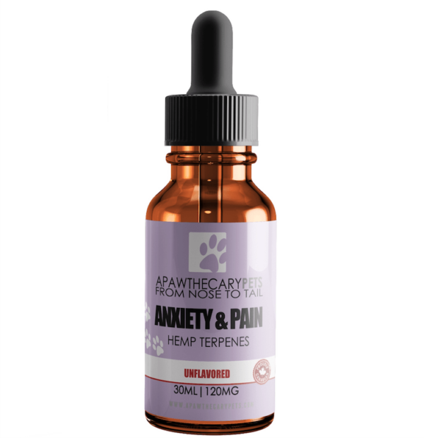 Apawthecary Pets – Anxiety & Pain Tincture – Unflavoured 120mg | Canada Wide Weed Shop