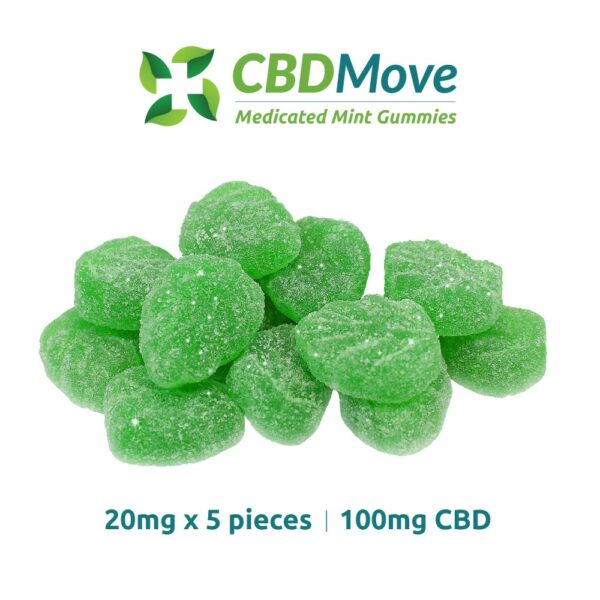 CBD Move – CBD Gummies – Mint Leaves – 100mg | Canada Wide Weed Shop