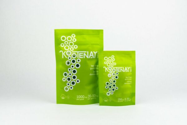 Kootenay Labs – Indica Gummies – Key Lime – 250mg THC | Canada Wide Weed Shop