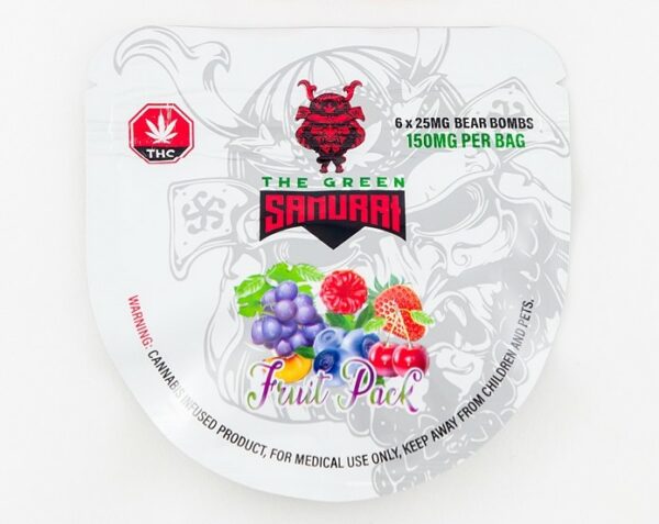 The Green Samurai – Fruit Pack Gummies – 150mg | Canada Wide Weed Shop