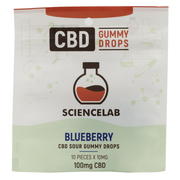 Sciencelab – CBD Sour Gummy Drops – Blueberry 100mg CBD | Canada Wide Weed Shop