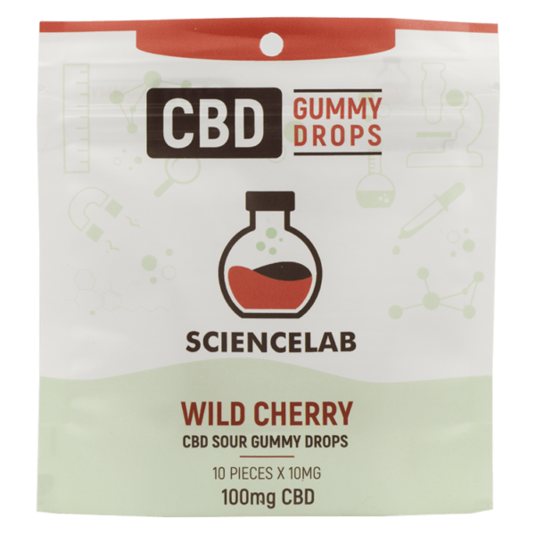 Sciencelab – CBD Sour Gummy Drops – Wild Cherry 100mg CBD | Canada Wide Weed Shop