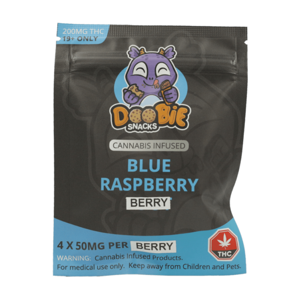 Doobie Snacks – Blue Raspberry – 200mg THC | Canada Wide Weed Shop