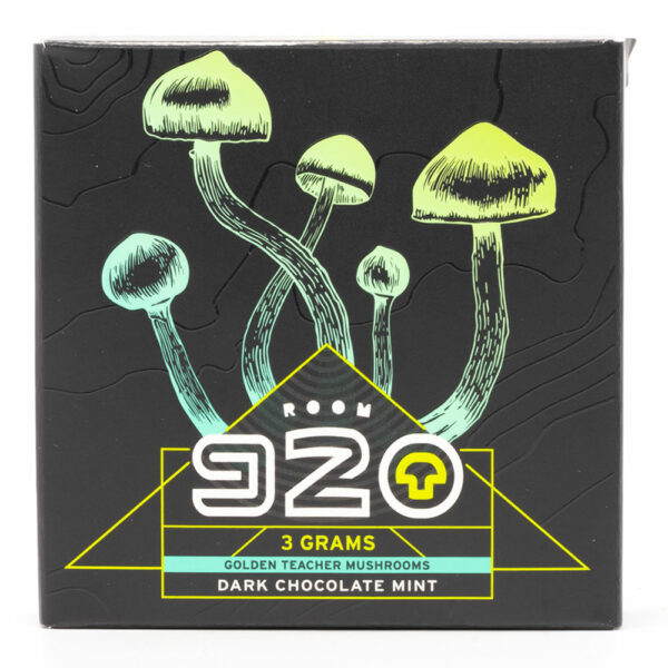 Room 920 – Mushroom Chocolate Bar – Dark Chocolate Mint – 3 grams | Canada Wide Weed Shop