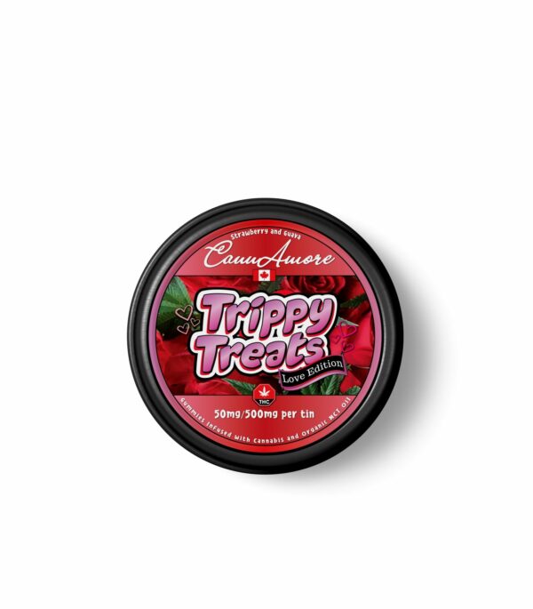 Trippy Treats – Strawberry Guava – CannAmore Love Edition – 500mg THC | Canada Wide Weed Shop