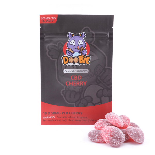 Doobie Snacks – CBD Cherry Gummies – 500mg CBD | Canada Wide Weed Shop