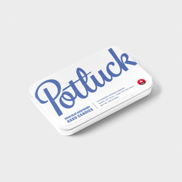 Potluck – Hard Candy – Sour Blue Raspberry – 300mg THC | Canada Wide Weed Shop