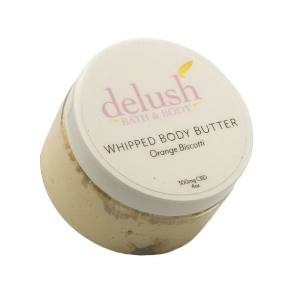 Delush Bath and Body – Whipped Body Butter – Orange Dreamsicle 300mg CBD | Canada Wide Weed Shop