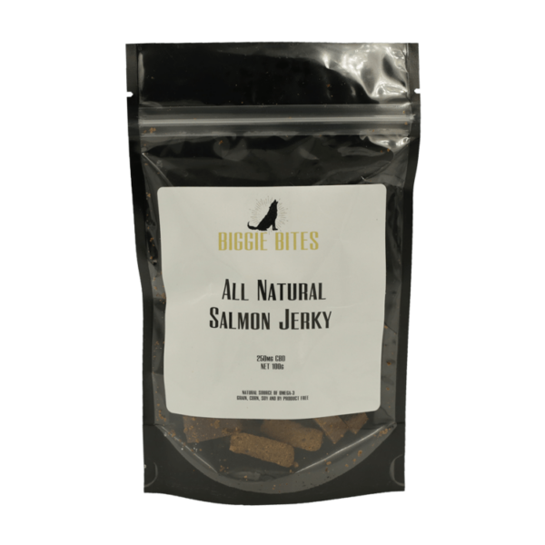 Biggie Bites – All Natural Salmon Jerky – 250mg CBD | Canada Wide Weed Shop