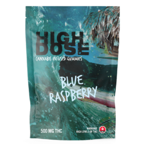 High Dose – cannabis Infused Gummies – Blue Raspberry – 1000mg/1500mg | Canada Wide Weed Shop