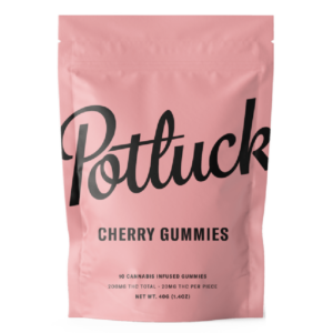 Potluck Extracts – Cherry Gummies – 200mg THC | Canada Wide Weed Shop