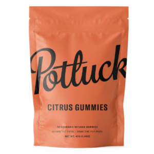 Potluck Extracts – Citrus Gummies – 200mg THC | Canada Wide Weed Shop