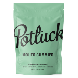 Potluck Extracts – Mojito Gummies (1:1) – 100mg THC / 100mg CBD | Canada Wide Weed Shop