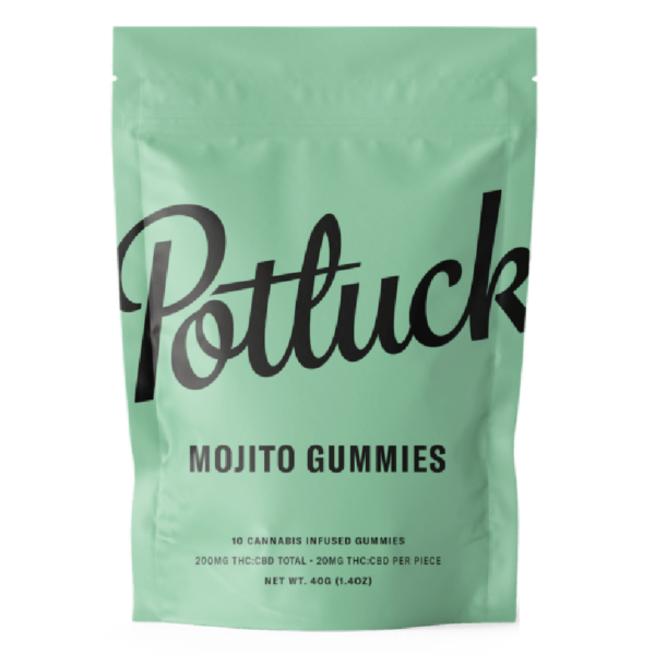 Potluck Extracts – Mojito Gummies (1:1) – 100mg THC / 100mg CBD | Canada Wide Weed Shop