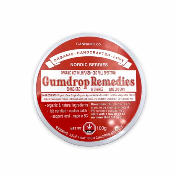 Gumdrop Remedies – Nordic Berries – 500mg CBD | Canada Wide Weed Shop