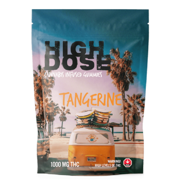 High Dose – cannabis Infused Gummies – Tangerine – 1000mg/1500mg | Canada Wide Weed Shop