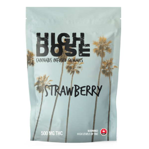 High Dose – cannabis Infused Gummies – Strawberry – 500mg/1000mg | Canada Wide Weed Shop