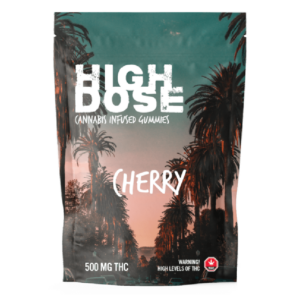 High Dose – cannabis Infused Gummies – Cherry – 500mg/1000mg | Canada Wide Weed Shop