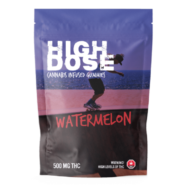 High Dose – cannabis Infused Gummies – Watermelon – 500mg/1000mg | Canada Wide Weed Shop