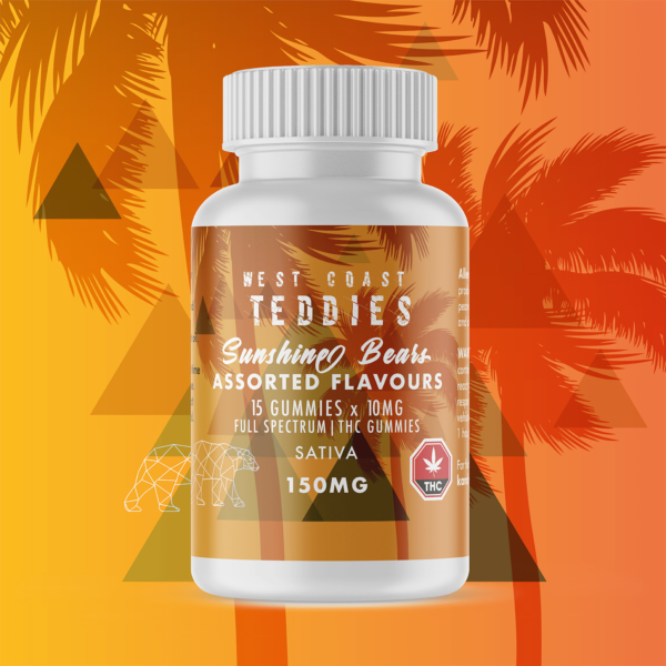 West Coast Teddies – Sunshine Bears – Sativa (150mg) | Canada Wide Weed Shop
