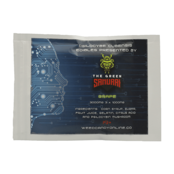The Green Samurai – Shroom Gummies – Grape – 3g | Canada Wide Weed Shop