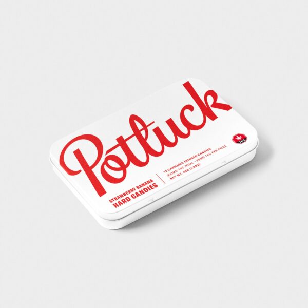 Potluck – Hard Candy – Strawberry Banana- 300mg THC | Canada Wide Weed Shop